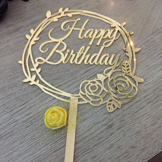 Happy Birthday Cake Topper
