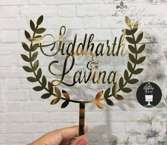 Customized Couple / Bride Groom Cake Topper for Wedding / Engagement