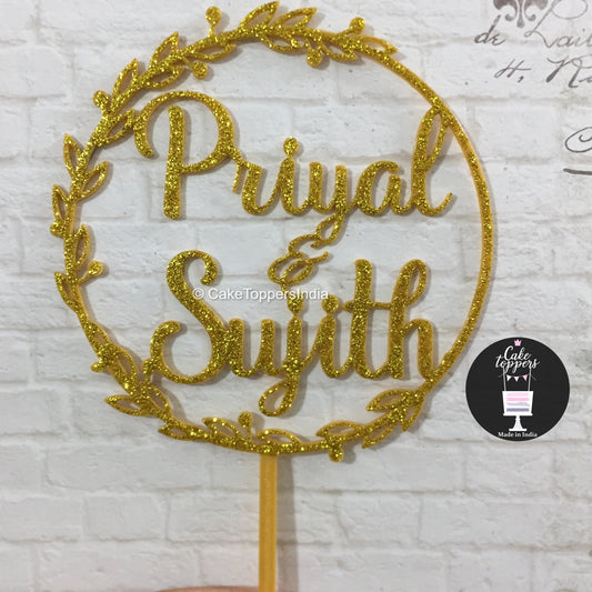 Customized Couple / Bride Groom Cake Topper for Wedding / Engagement