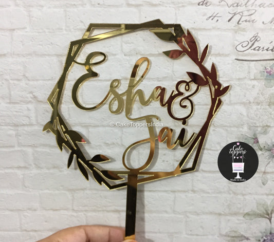 Customized Couple / Bride Groom Cake Topper for Wedding / Engagement