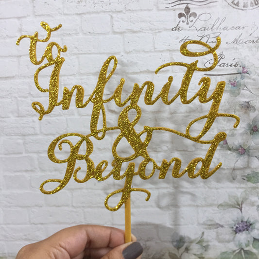 To Infinity and Beyond Cake Topper