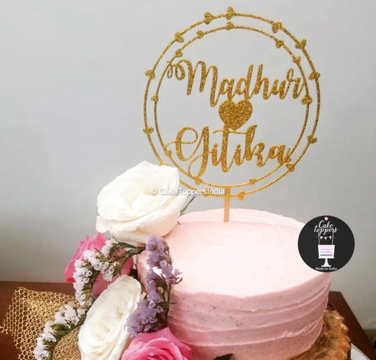 Customized Couple / Bride Groom Cake Topper for Wedding / Engagement