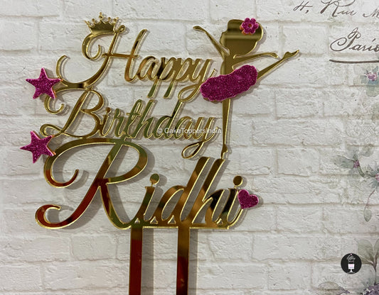 Personalized / Customized Birthday Cake Topper for Kids with Name