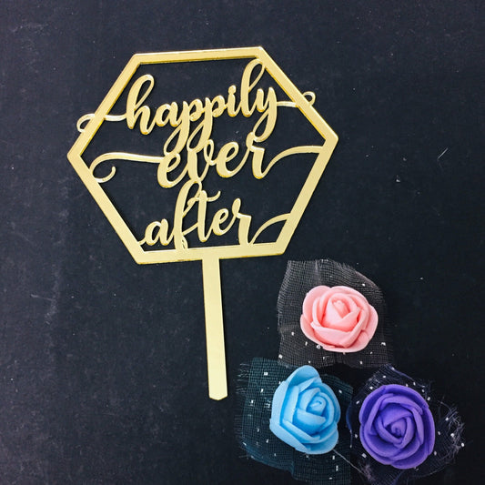 Happily Ever After Cake Topper