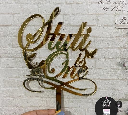 Personalized / Customized Birthday Cake Topper for Kids with Name