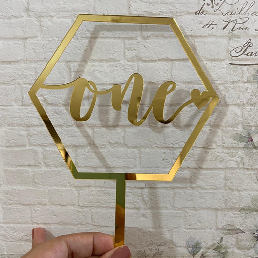 One Cake Topper
