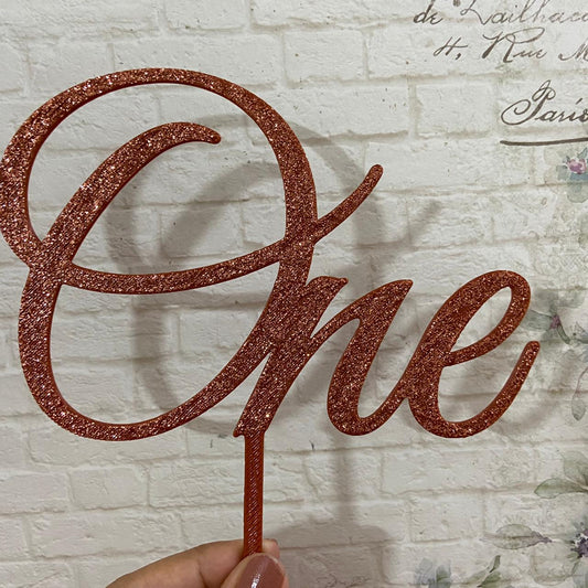 One Cake Topper