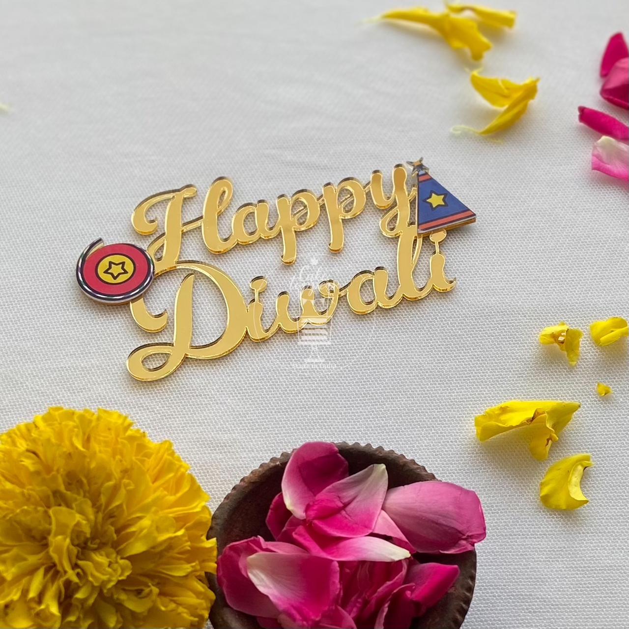 Happy Diwali Acrylic Tag