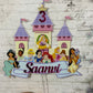 Personalized DIsneyPrincess Castle Cake Topper – Custom Name & Age Birthday Decoration PKCT121