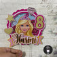 Personalized / Customized Barbie Theme Cake Topper PKCT078