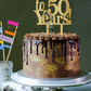 Cheers to 50 Years Cake Topper -50CT0010