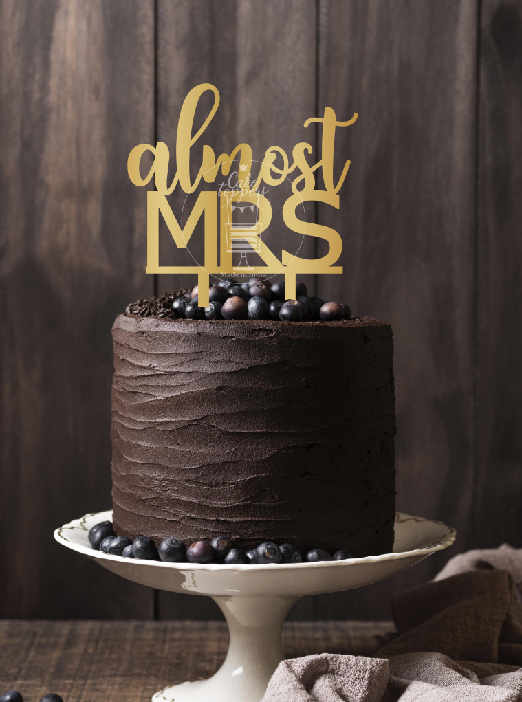 Almost Mrs Cake Topper - BrideCT001