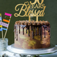 50 years Blessed Cake Topper