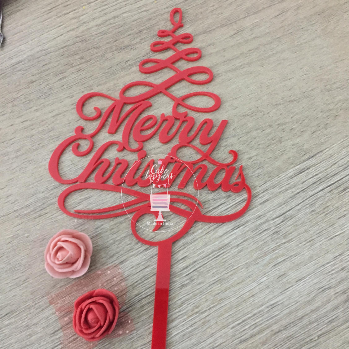 Merry Christmas Cake Topper MC004