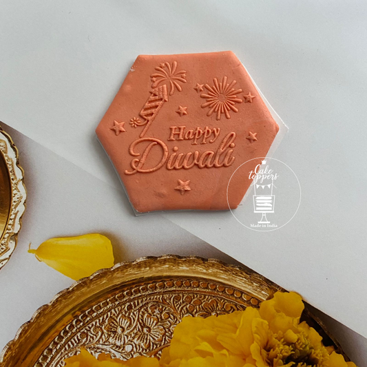 Happy Diwali and Crackers Debosser