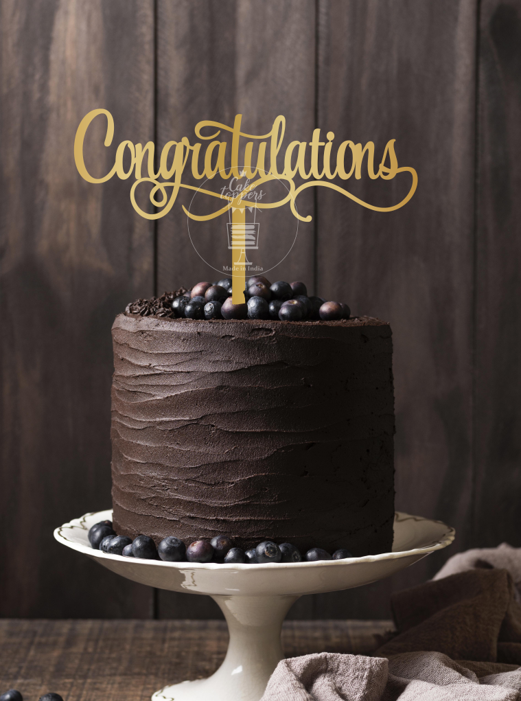 Congratulations Cake Topper - CONGCT001