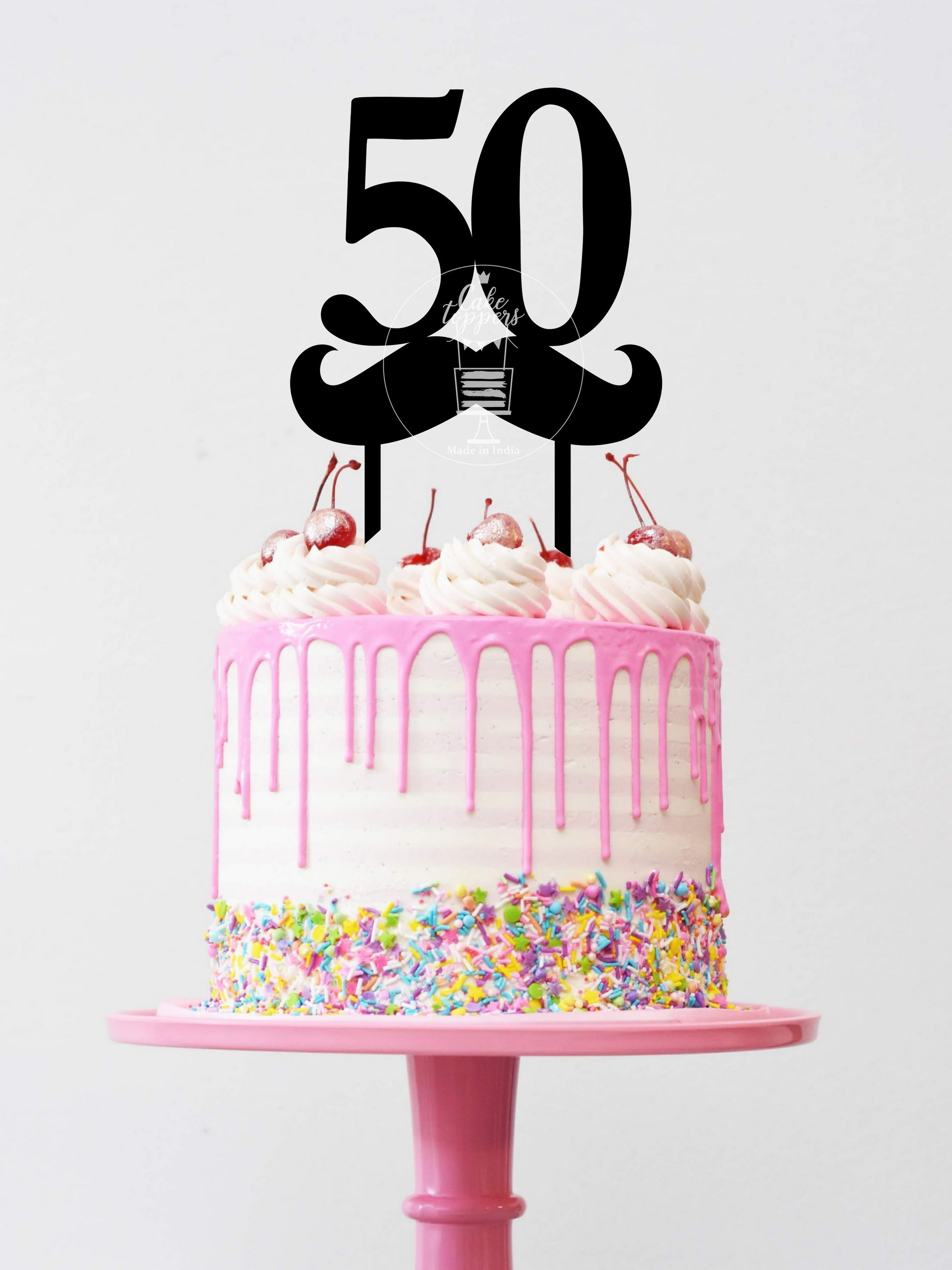 50 Cake Topper