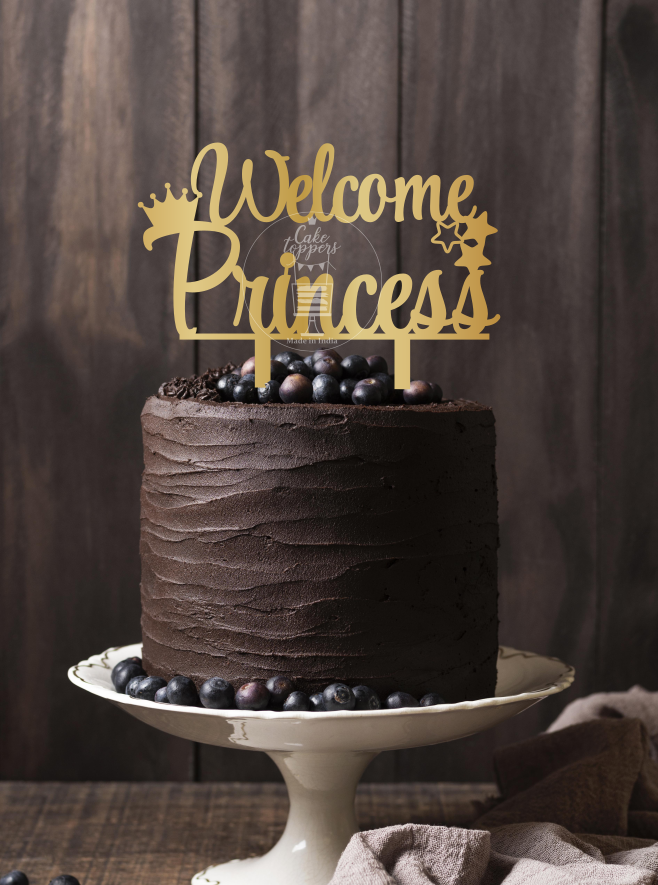 Welcome Princess Cake Topper - NBCT002 – Cake Toppers India