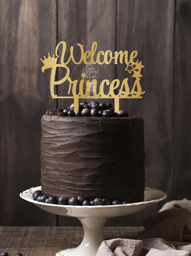 Welcome Princess Cake Topper