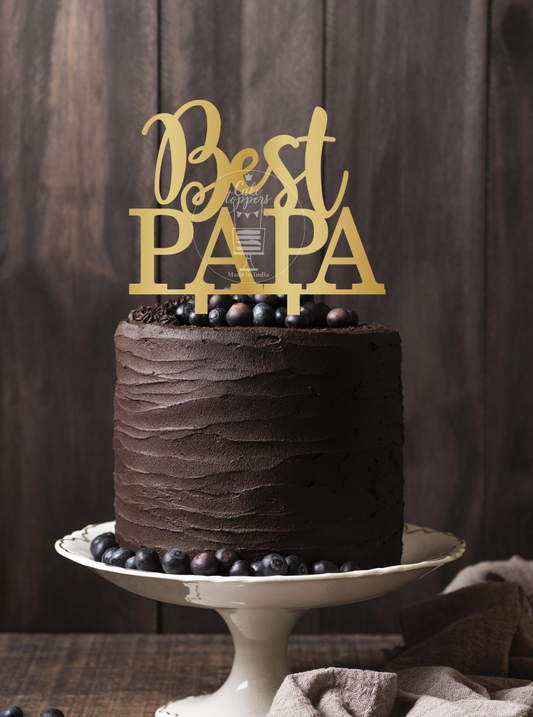 Best Papa Cake Topper 