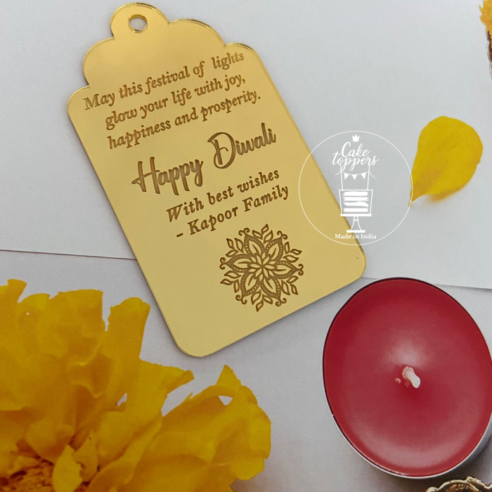 Personalized Diwali Wishes Charm DIW026