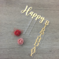 Falling Happy Birthday Cake Topper 