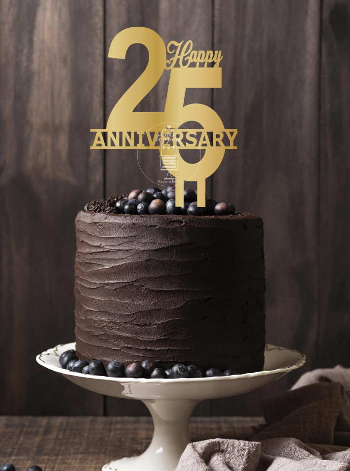 SweetEra - 25th Anniversary cake... Silver jubilee Mango cake | Facebook
