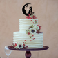 Couple on Moon Cake Topper