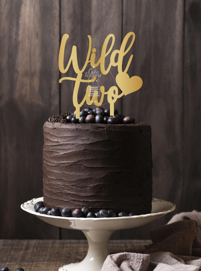  Wild Two Cake Topper