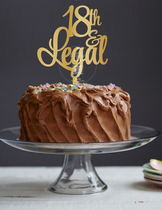 18 & Legal Cake Topper