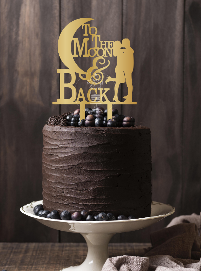 To the Moon & Back Cake Topper