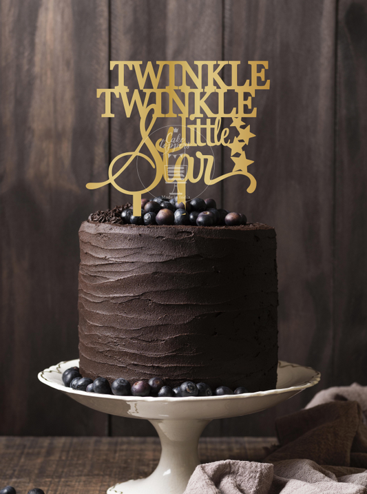 Twinkle Twinkle Little Star Cake Topper