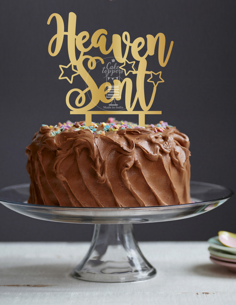 Heaven Sent Cake Topper - HComCT004