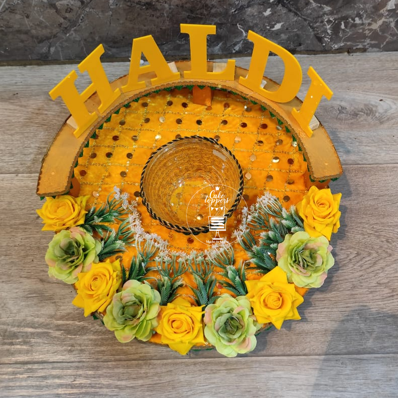 HALDI PLATE for Haldi Ceremony