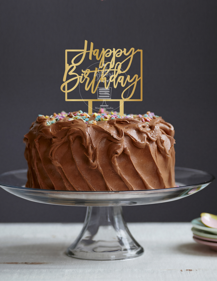 Happy Birthday Cake Topper 