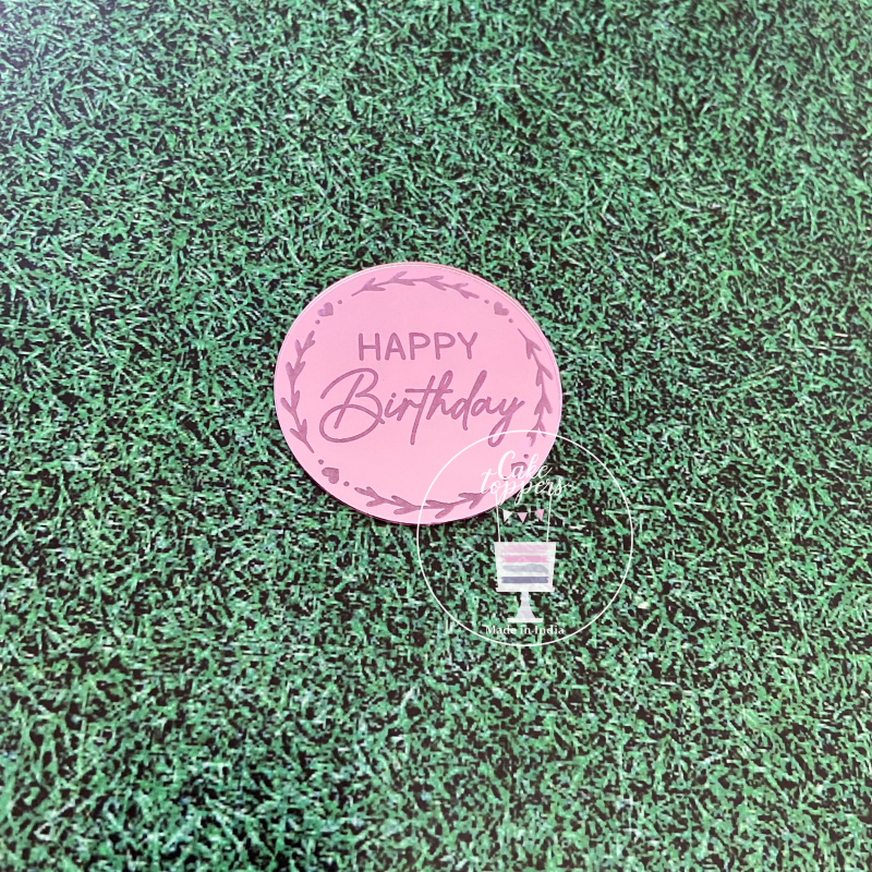 Round Happy Birthday Charms - AC005