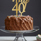 Hello 40 Cake Topper 