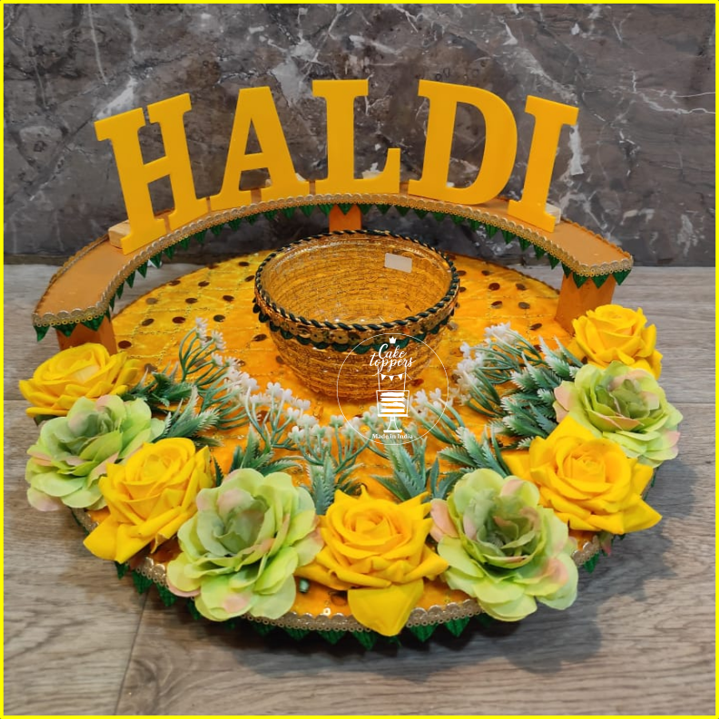 HALDI PLATE for Haldi Ceremony