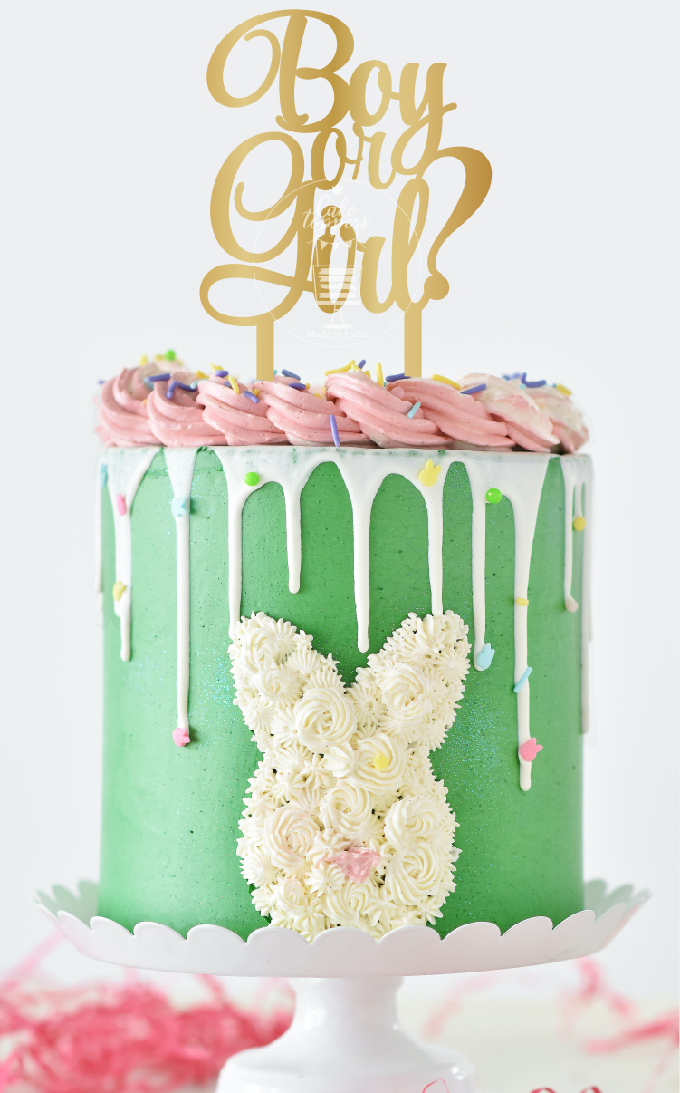 Boy or Girl Cake Topper