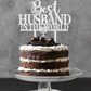 Best Husband in the World Cake Topper 