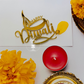 Happy Diwali acrylic tag