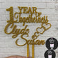 Personalized / Customized Anniversary Cake Topper