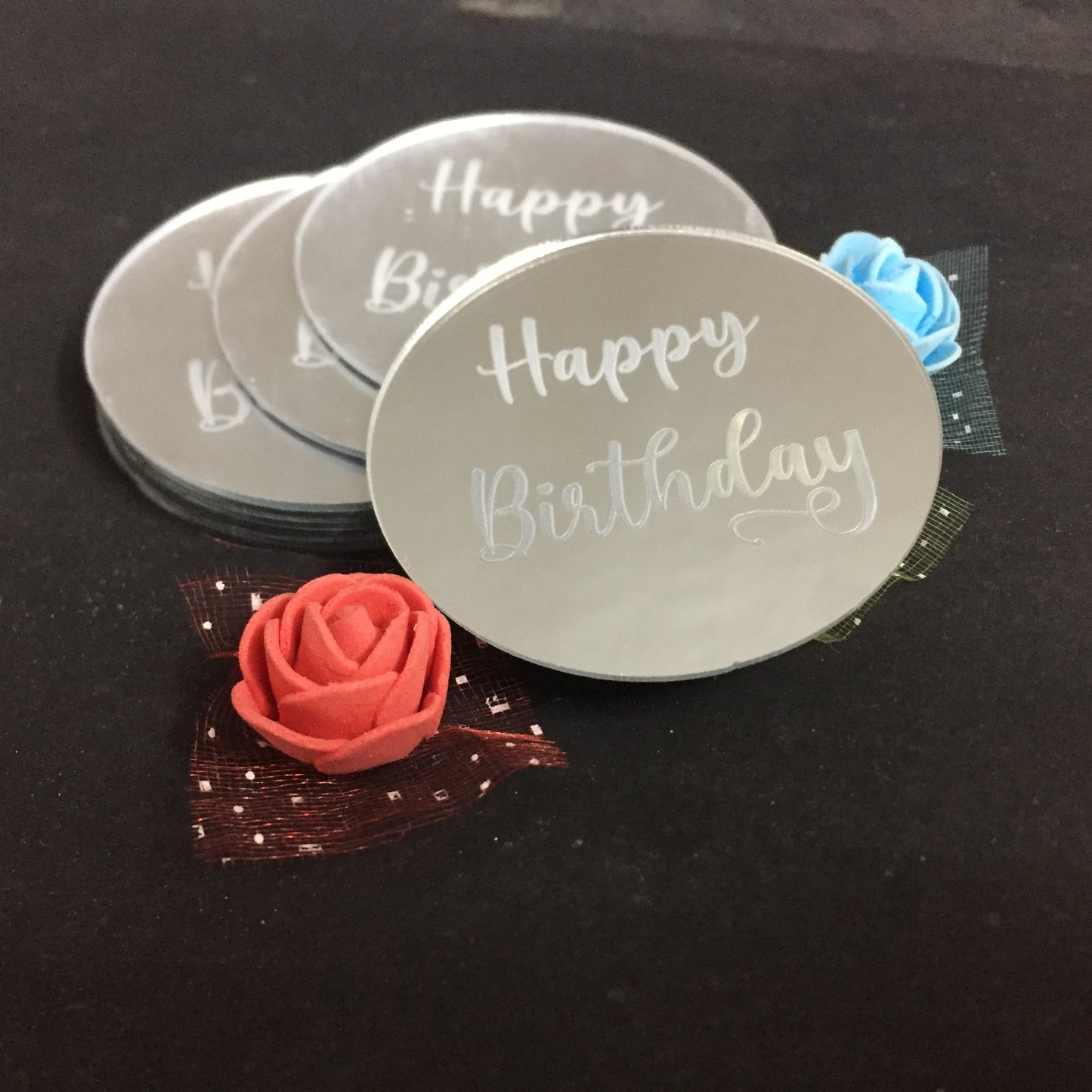 Round Happy Birthday Charms - AC001