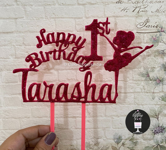 Personalized / Customized Birthday Cake Topper for Kids with Name