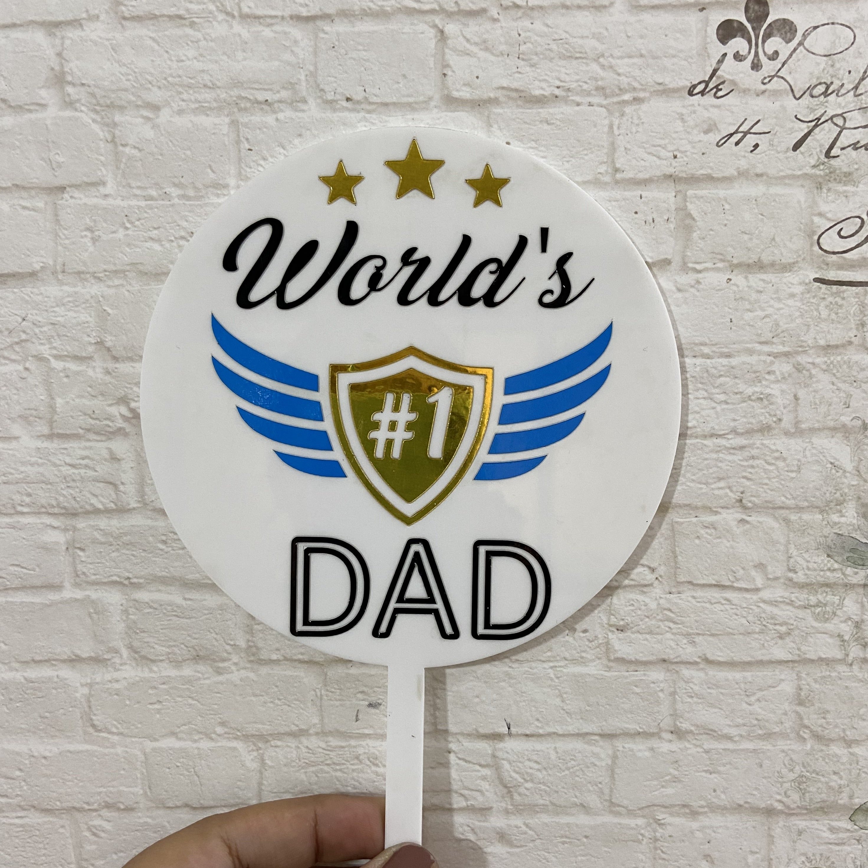 Dad - Cake Topper - Zoi&Co - Premium Cake Decorating Supplies & Branding