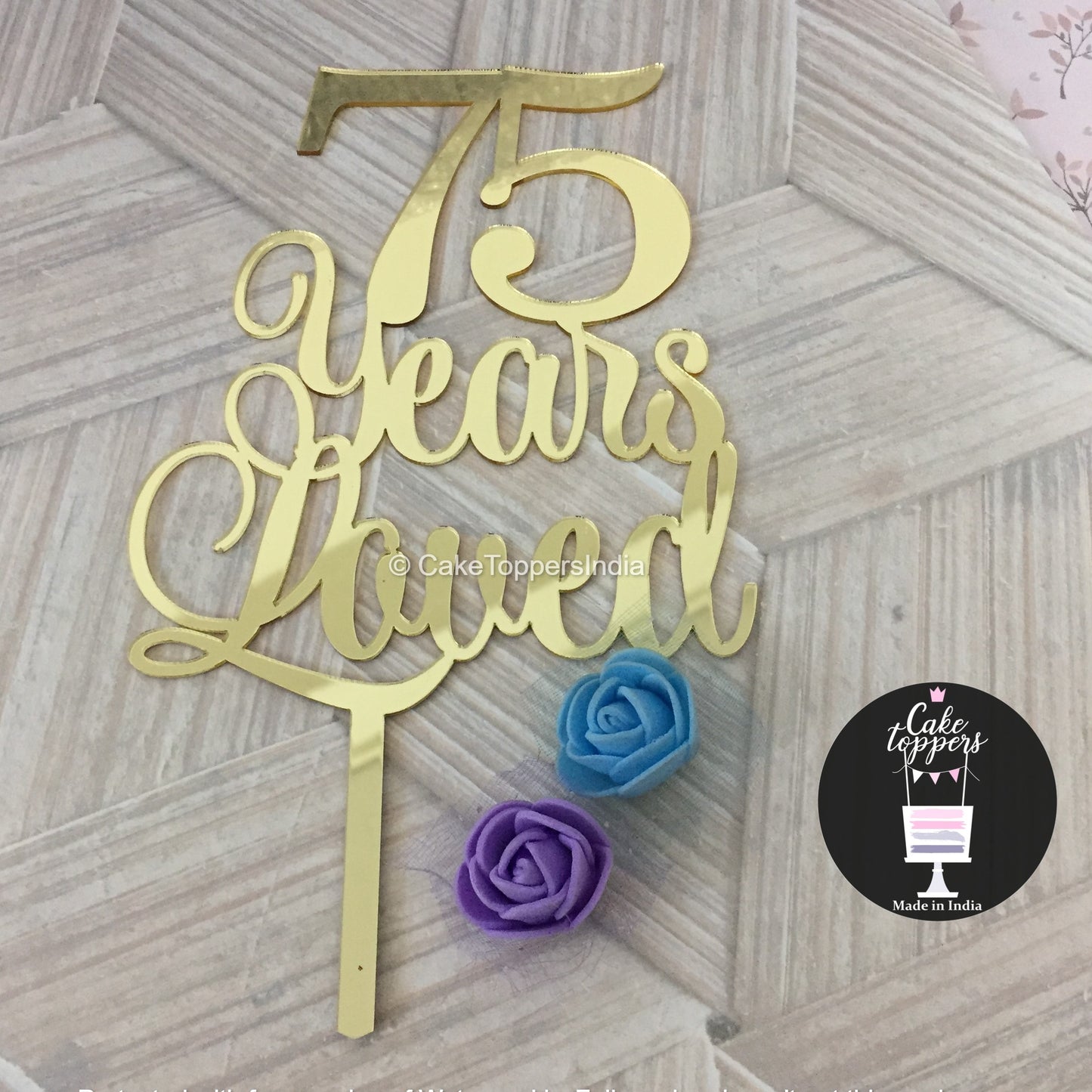 Personalized / Customized Anniversary Cake Topper