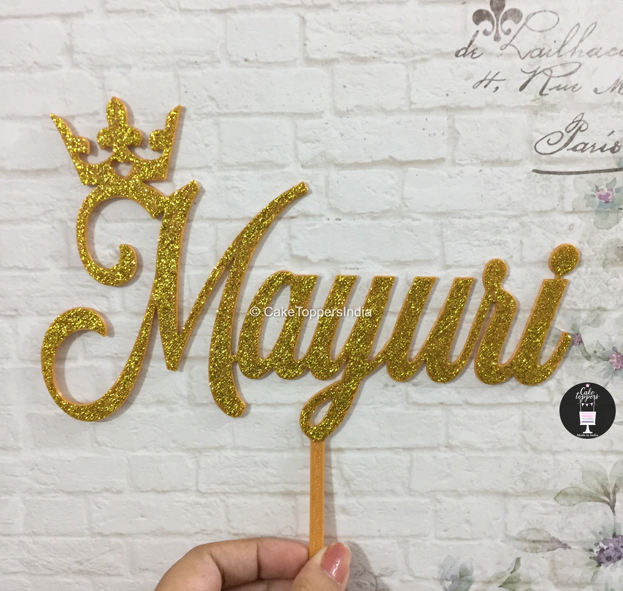 Personalized / Customized Name Cake Topper PNAMECT004 – Cake Toppers India