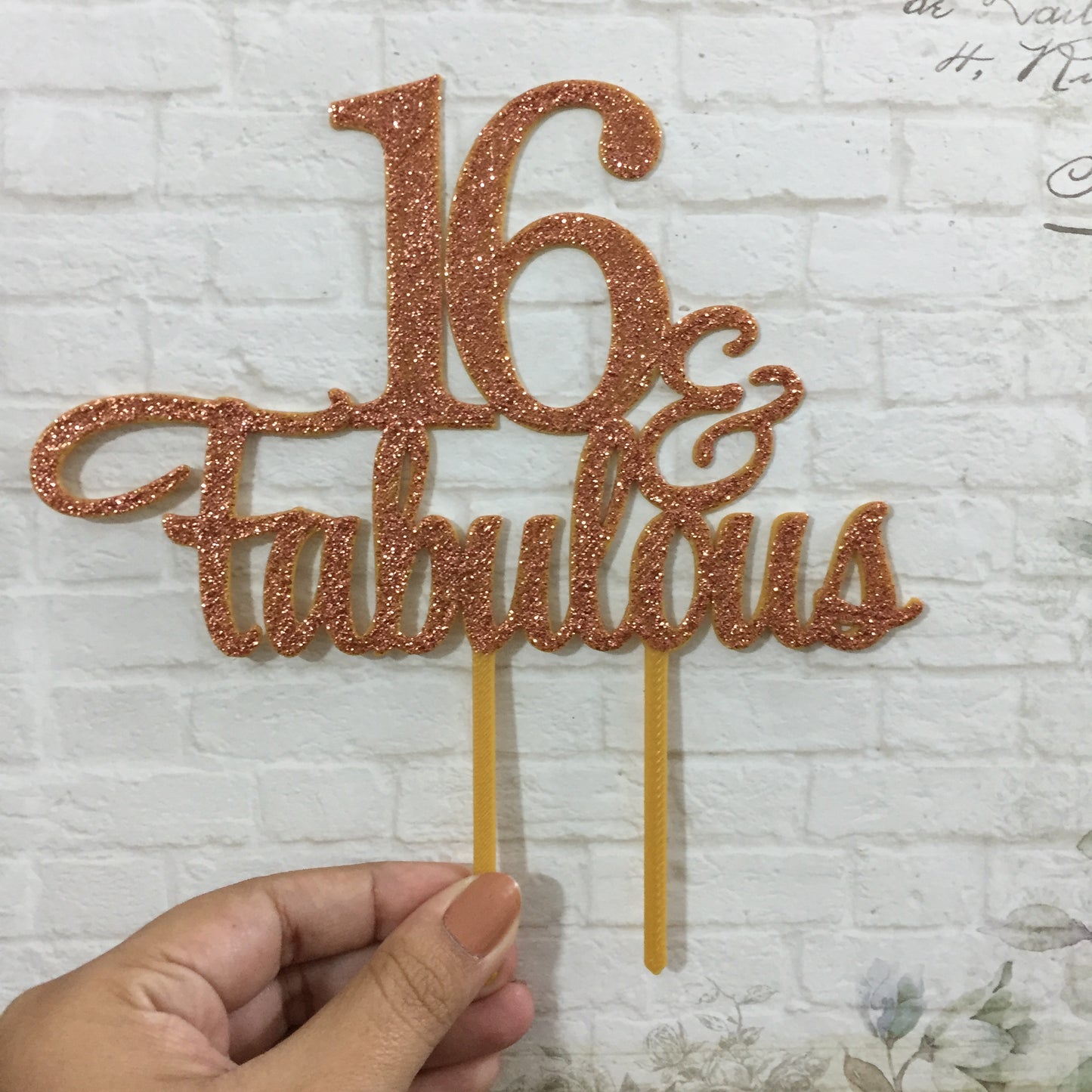 16 & Fabulous Cake Topper