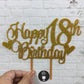 Personalized / Customized Happy Birthday Cake Topper with Age PHBDCT008