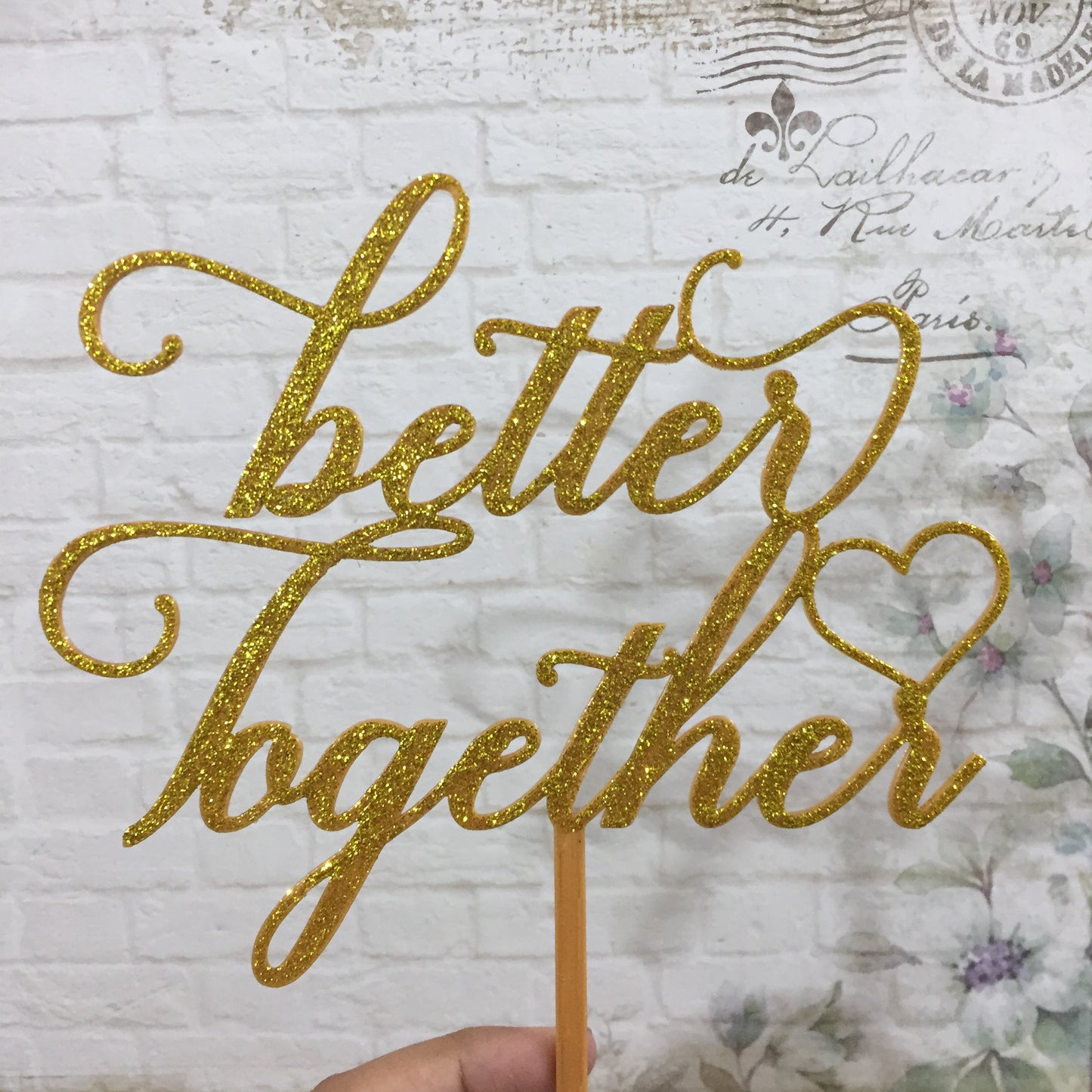 Better Together Cake Topper